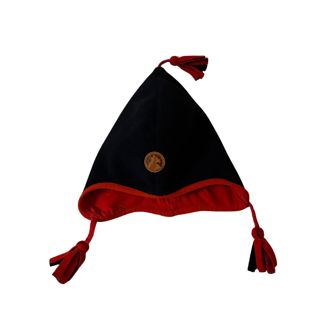 Finkid Zipfelmütze – Schwarz/Rot – Warm & Weich